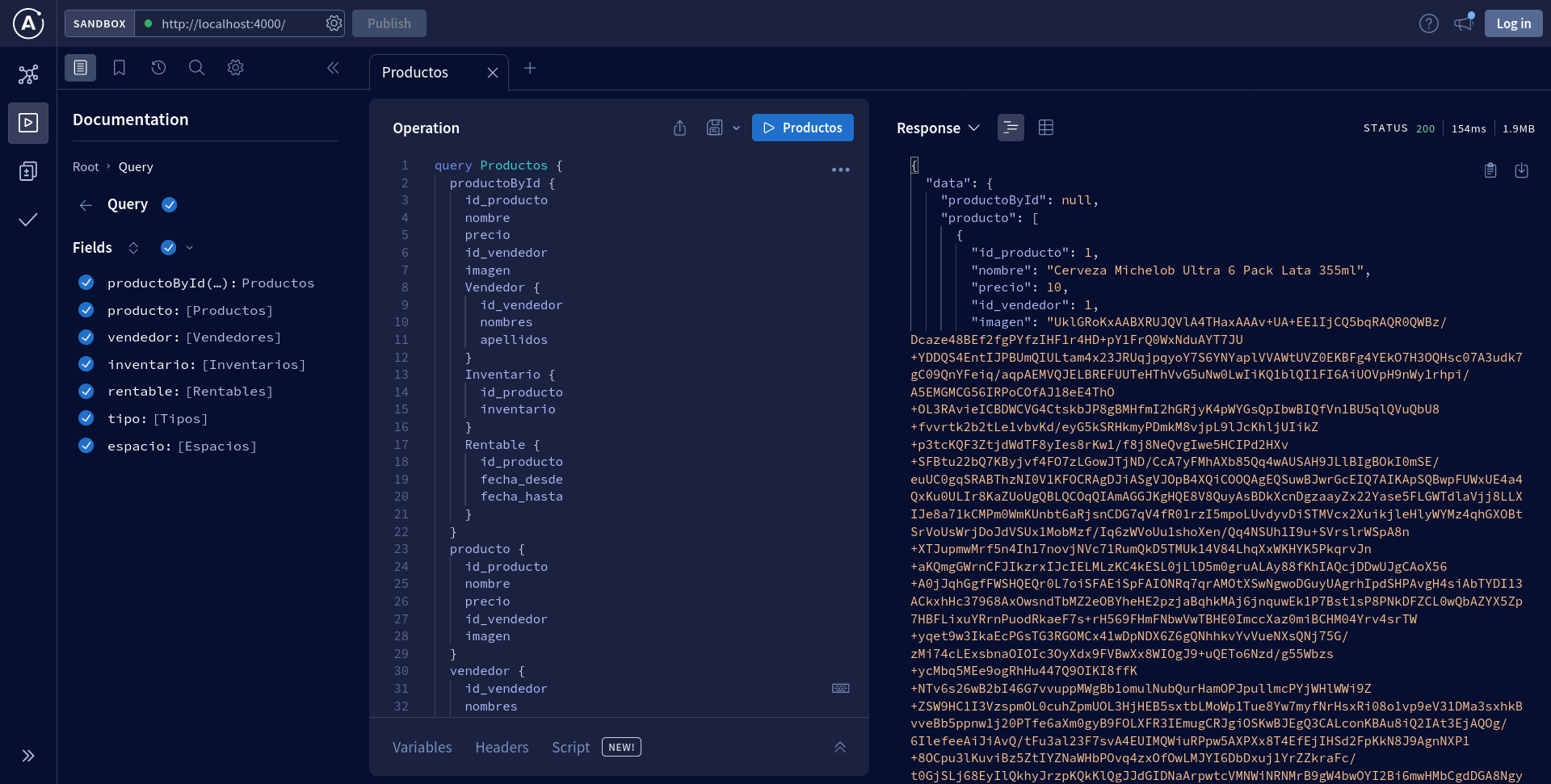 API Market (Apollo Server)